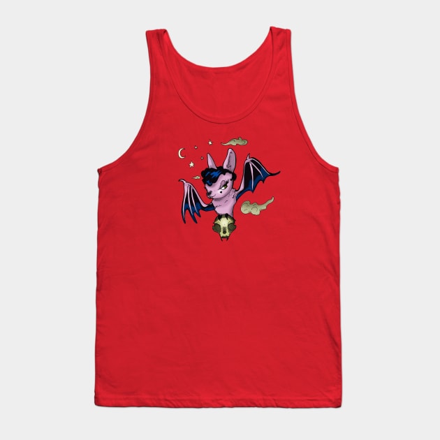 Rockabilly Bat Tank Top by Perryology101